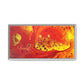Bespattered Facade Flamin' Hot Framed Canvas Art Print | 3 Frame Colors | Multiple Sizes