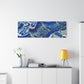 Bespattered Facade Fluid Art Abstract Painting Stretched Matte Canvas Art Prints | Multiple Sizes