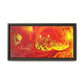 Bespattered Facade Flamin' Hot Framed Canvas Art Print | 3 Frame Colors | Multiple Sizes