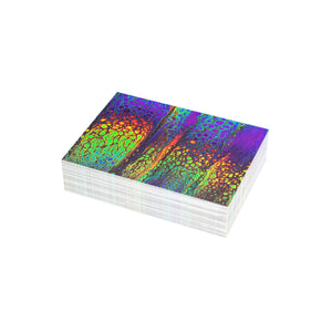 Bespattered Facade Neon Lava Postcards (no envelopes) | Sets of 10, 30, or 50