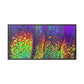 Bespattered Facade Neon Lava Framed Canvas Art Print | 3 Frame Colors | Multiple Sizes