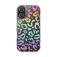 Bespattered Facade Pastel Rainbow Leopard Clear Case