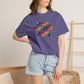 Bespattered Facade Rainbow Token Straight Friend Colorful LGBTQ+ Pride Premium Unisex Comfort Colors Garment Dyed 100% Cotton T-Shirt
