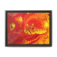 Bespattered Facade Flamin' Hot Framed Canvas Art Print | 3 Frame Colors | Multiple Sizes