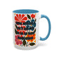 "Come with Me and You'll See..." Rainbow Flowers Mug | Eight Colors | 11oz or 15oz