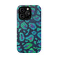 Bespattered Facade Emerald Leopard Impact-Resistant Case
