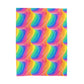 Bespattered Facade Windswept Rainbows Velveteen Plush Blanket | 3 Sizes