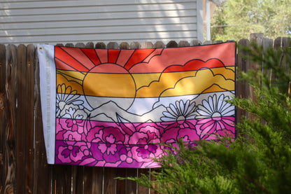 Flower Lesbian Flag