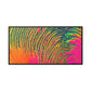 Bespattered Facade Neon Puddle Framed Canvas Art Print | 3 Frame Colors | Multiple Sizes