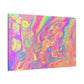 Bespattered Facade Fluid Art Abstract Painting Stretched Matte Canvas Art Prints | Multiple Sizes