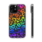 Bespattered Facade Watercolor Rainbow Leopard Clear Case