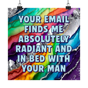 Bespattered Facade "Your Email Finds Me..." Giclée Archival Matte Paper Prints