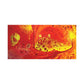 Bespattered Facade Flamin' Hot Stretched Matte Canvas Art Prints | Multiple Sizes
