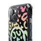 Bespattered Facade Pastel Rainbow Leopard MagSafe Clear Impact Case