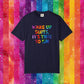 Bespattered Facade Rainbow Wake Up Colorful LGBTQ+ Pride Premium Unisex Comfort Colors Garment Dyed 100% Cotton T-Shirt