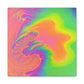 Bespattered Facade Fluid Art Abstract Painting Stretched Matte Canvas Art Prints | Multiple Sizes
