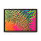 Bespattered Facade Neon Puddle Framed Canvas Art Print | 3 Frame Colors | Multiple Sizes