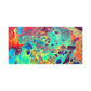 Bespattered Facade Rainbow Rings Stretched Matte Canvas Art Prints | Multiple Sizes