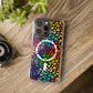 Bespattered Facade Rainbow Paint Splatter Leopard MagSafe Clear Impact Cases