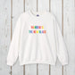 Bespattered Facade "Rainbow Is the New Black" Colorful Embroidered Crewneck Sweatshirt