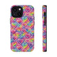 Bespattered Facade Rainbow Graffiti Hearts Impact-Resistant Case