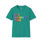 Bespattered Facade It's Rainbow Time Marquee Unisex Softstyle T-Shirt