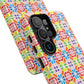 Bespattered Facade Geometric Rainbow Mosaic Tough Case