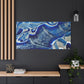 Bespattered Facade Fluid Art Abstract Painting Stretched Matte Canvas Art Prints | Multiple Sizes