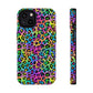 Bespattered Facade Candy Coated Neon Leopard Impact-Resistant Case