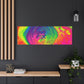 Bespattered Facade Fluid Art Abstract Painting Stretched Matte Canvas Art Prints | Multiple Sizes