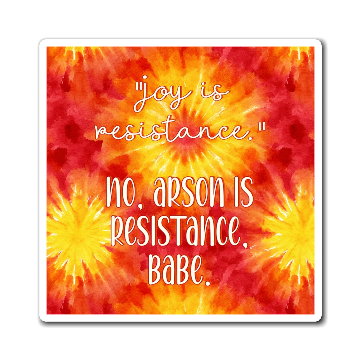 Bespattered Facade "Resistance" Refrigerator Magnet