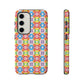 Bespattered Facade Geometric Rainbow Mosaic Tough Case