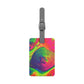 Bespattered Facade Tasty Neons Saffiano Polyester Luggage Tag
