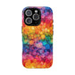 Bespattered Facade Rainbow Ink Circles Tough Case