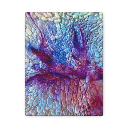 Bespattered Facade Resin Petri Macro Photograph Stretched Matte Canvas Art Prints | Multiple Sizes
