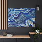 Bespattered Facade Fluid Art Abstract Painting Stretched Matte Canvas Art Prints | Multiple Sizes