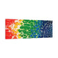 Bespattered Facade Rainbow Seaside Stretched Matte Canvas Art Prints | Multiple Sizes