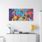 Bespattered Facade Fluid Art Abstract Painting Stretched Matte Canvas Art Prints | Multiple Sizes
