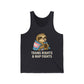 Trans Rights & Nap Fights – Cute Sloth Unisex Jersey Tank Top | LGBTQIA+ Pride Shirt