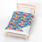 Bespattered Facade Rainbow Skies Velveteen Plush Blanket | 3 Sizes