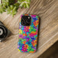 Bespattered Facade Bright Rainbow Flowers Impact-Resistant Case