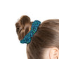 Bespattered Facade Emerald Leopard Scrunchie Hair Tie