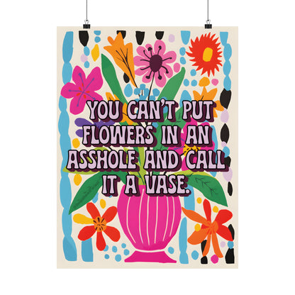 Bespattered Facade Flower Vase Floral Giclée Archival Matte Paper Prints