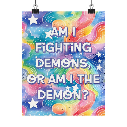 Bespattered Facade "Fighting Demons" Giclée Archival Matte Paper Prints