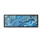 Bespattered Facade Blue Marble Framed Canvas Art Print | 3 Frame Colors | Multiple Sizes