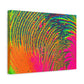 Bespattered Facade Neon Puddle Stretched Matte Canvas Art Prints | Multiple Sizes