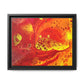 Bespattered Facade Flamin' Hot Framed Canvas Art Print | 3 Frame Colors | Multiple Sizes