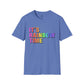 Bespattered Facade It's Rainbow Time Marquee Unisex Softstyle T-Shirt