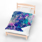 Bespattered Facade Galaxy Velveteen Plush Blanket | 3 Sizes