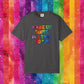 Bespattered Facade Rainbow Wake Up Colorful LGBTQ+ Pride Premium Unisex Comfort Colors Garment Dyed 100% Cotton T-Shirt